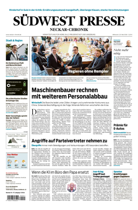 Cover of SUDWEST PRESSE - Neckar-Chronik
