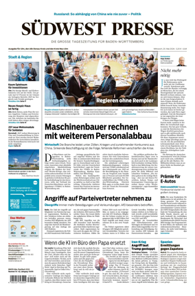 Cover of Sudwest Presse
