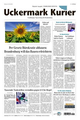 Cover of Templiner Zeitung