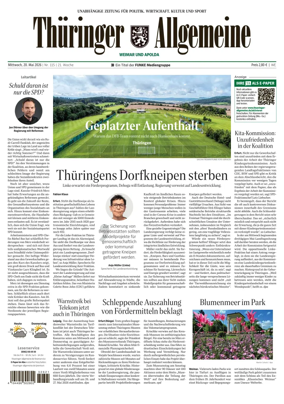 Cover of Thuringer Allgemeine (Apolda)