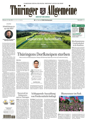 Cover of Thuringer Allgemeine (Arnstadt und Ilmenauz)