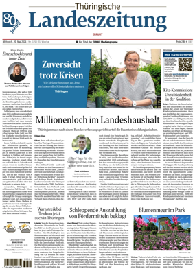 Cover of Thuringische Landeszeitung (Erfurt)