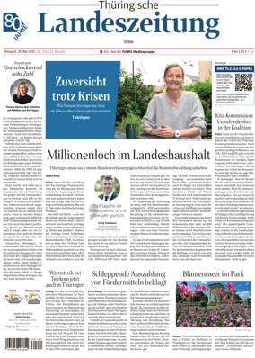 Cover of Thuringische Landeszeitung (Gera)