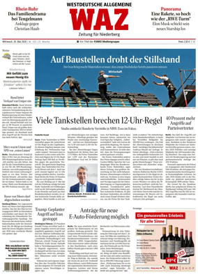 Cover of Westdeutsche Allgemeine Zeitung (Velbert)
