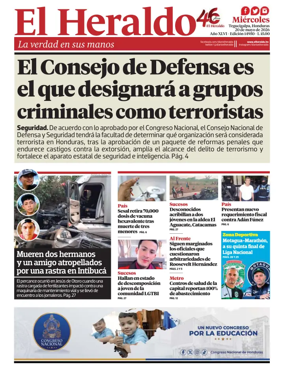 Cover of Diario El Heraldo
