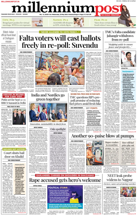 Cover of Millennium Post (Kolkata)