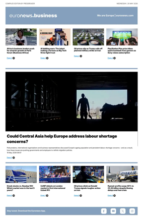 Cover of Euronews Business