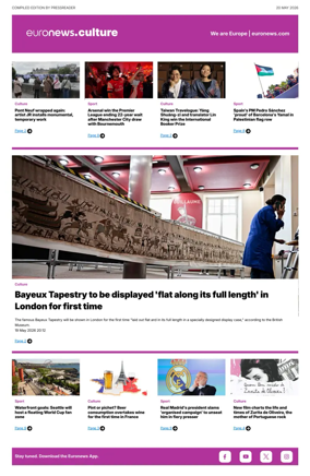Cover of Euronews Culture and Sport Compiled Edition
