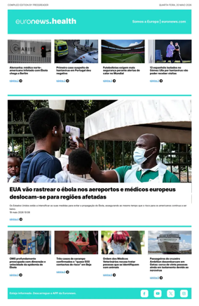 Cover of Euronews Health (Portuguese)