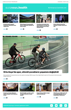 Cover of Euronews Health (Turkish) Compiled Edition