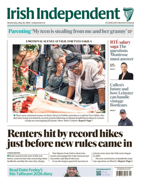 Cover of Irish Independent