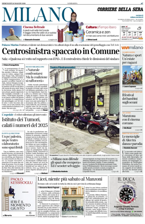 Cover of Corriere della Sera (Milano)