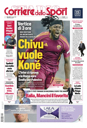 Cover of Corriere dello Sport