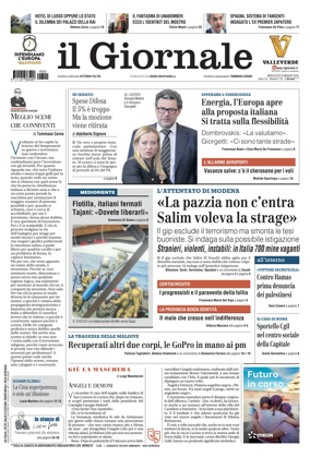 Cover of Il Giornale (Italy)