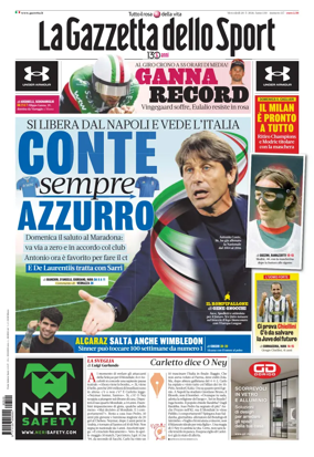 Cover of La Gazzetta dello Sport - Roma