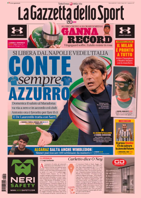 Cover of La Gazzetta dello Sport