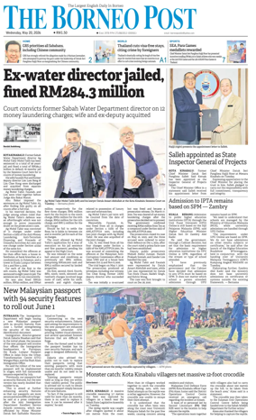 Cover of The Borneo Post (Sabah)