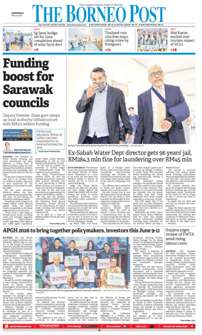 Cover of The Borneo Post (Sarawak)