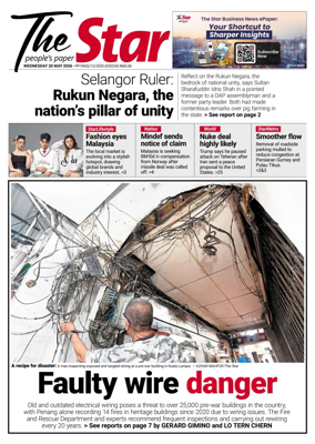 Cover of The Star Malaysia