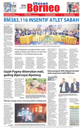Cover of Utusan Borneo (Sabah)