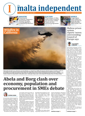 Cover of Malta Independent