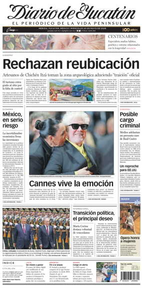 Cover of Diario de Yucatan