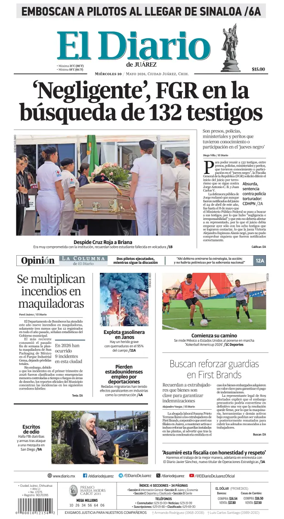 Cover of El Diario de Juarez