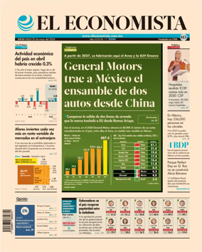 Cover of El Economista (Mexico)