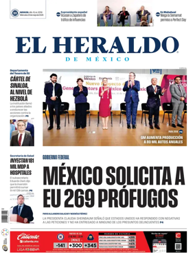 Cover of El Heraldo de Mexico