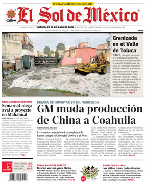 Cover of El Sol de Mexico
