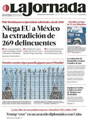 Cover of La Jornada