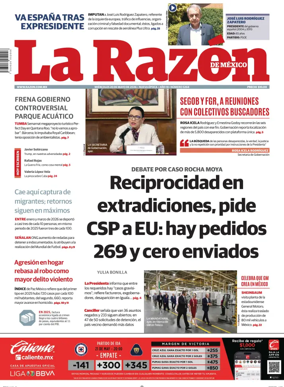 Cover of La Razon de Mexico