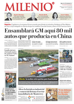 Cover of Milenio Monterrey