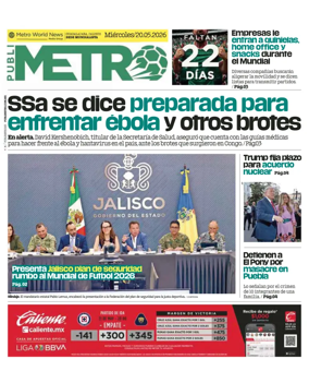 Cover of Publimetro Guadalajara