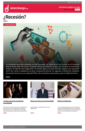 Cover of Sin Embargo Opinion