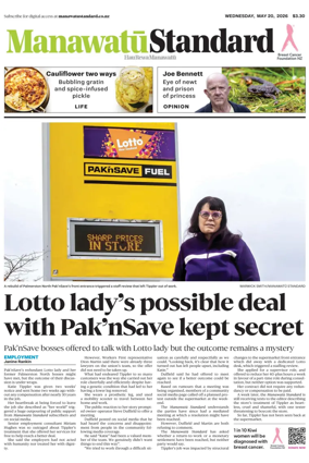 Cover of Manawatu Standard