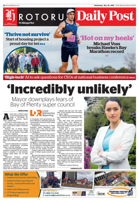 Cover of Rotorua Daily Post