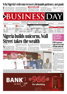 Cover of Business Day (Nigeria)