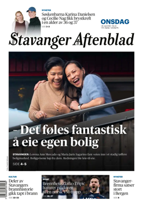 Cover of Stavanger Aftenblad
