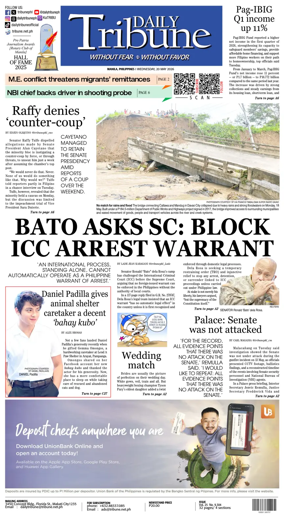 Cover of Daily Tribune (Philippines)