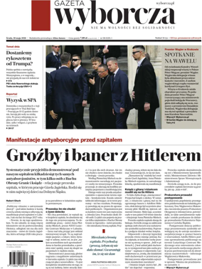 Cover of Gazeta Wyborcza Stoleczna