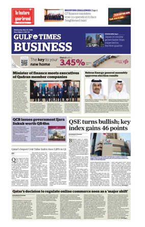 Cover of Gulf Times Business