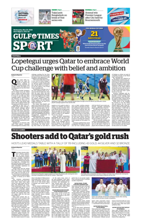 Cover of Gulf Times Sport