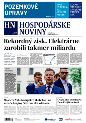 Cover of Hospodarske noviny