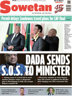 Cover of Sowetan