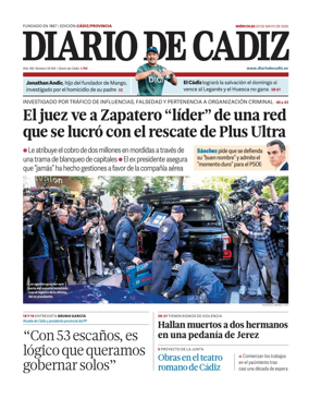 Cover of Diario de Cadiz