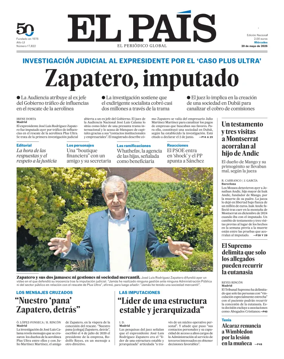 Cover of EL PAIS Valencia
