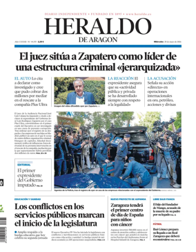 Cover of Heraldo de Aragon