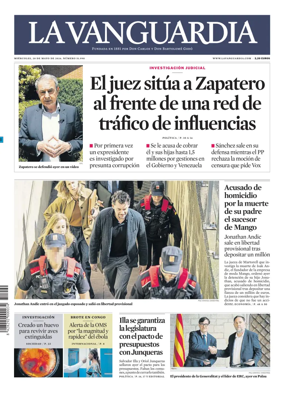 Cover of La Vanguardia