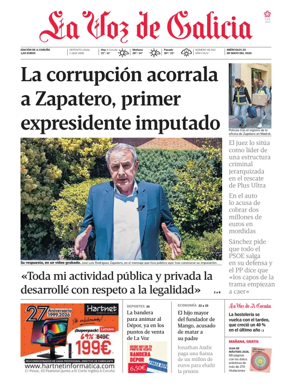 Cover of La Voz de Galicia (A Coruna)